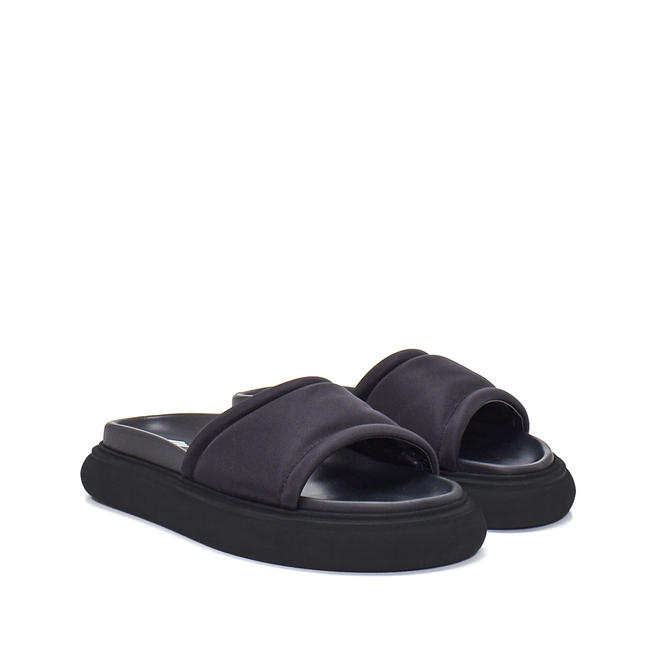 The Attico-Black Puffer Slipper 